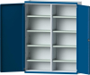 Schwerlastschrank
B1485xT500xH1950mm
RAL7035/5010 m.Mittelwand - More 9