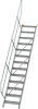 Alu-Treppe 45 Grad
13 Stufen B1000 mm
lichte Höhe 2700 mm - More 9