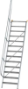 Alu-Treppe 60 Grad
13 Stufen B 800 mm
lichte Höhe 3150 mm - More 9