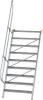 Alu-Treppe 60 Grad
9 Stufen B1000 mm
lichte Höhe 2180 mm - More 9