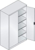 Flügeltürenschrank
B1200xT600xH1950 mm
RAL 7035/5012,4Fachböden - More 9