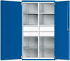 Schwerlastschrank
B1085xT690xH1950mm
RAL7035/5010 m.Mittelwand - More 9